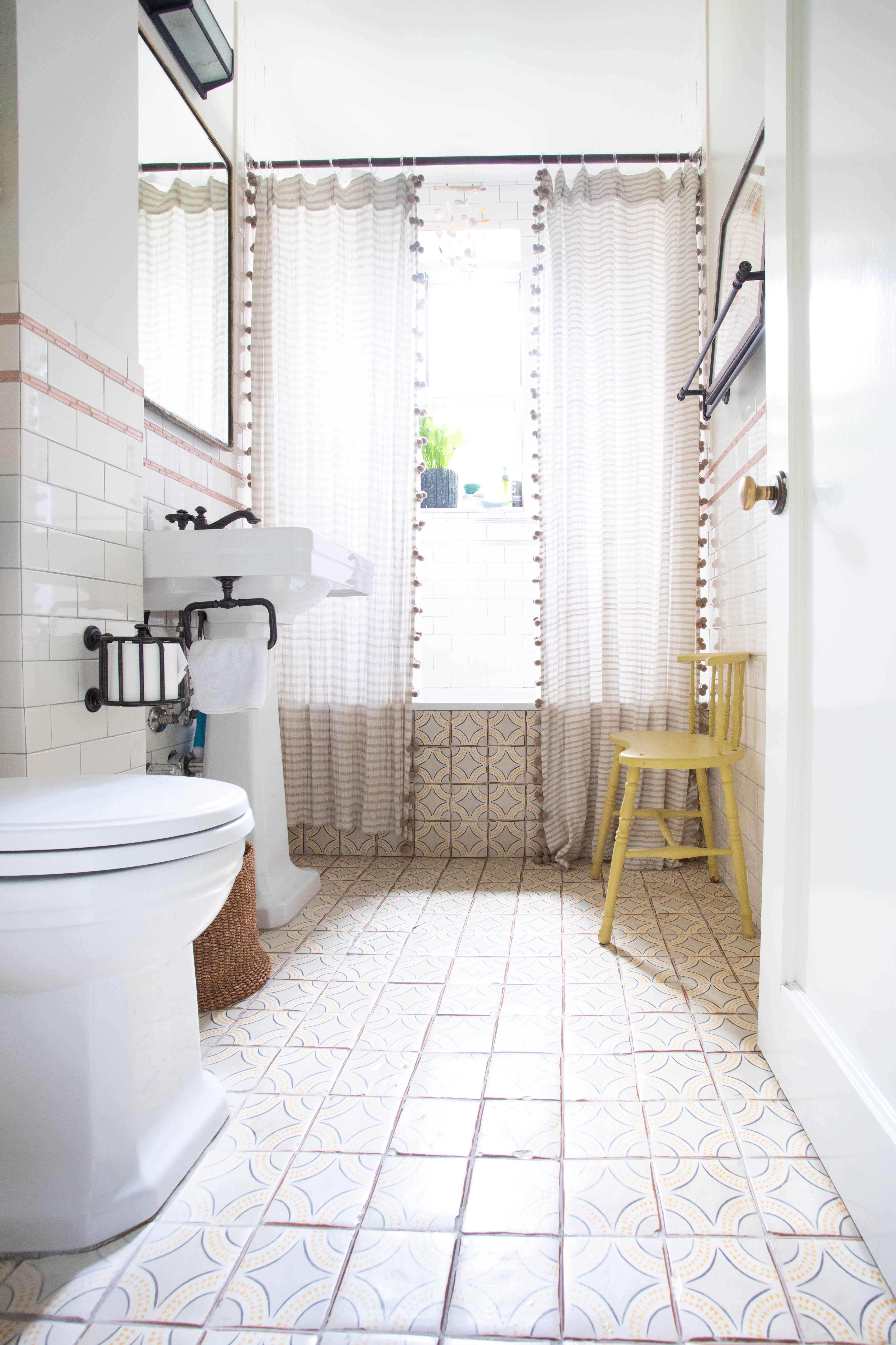 How to Make Your Bath Look Luxe on a Budget Shower Curtain Trick